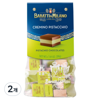 BARATTI&MILANO Cremino 開心果夾心巧克力, 200g, 2個