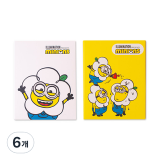 Kumhong 小小兵4層黏性便利貼, 6個, 隨機出貨