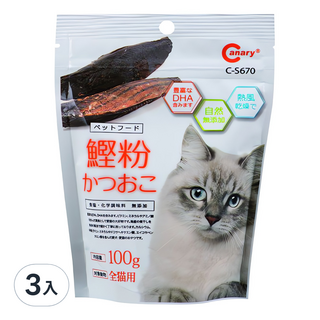 Canary 豐盃溫火烘培柴魚粉 C-S670, 柴魚, 100g, 3包