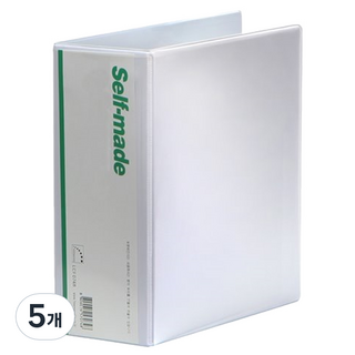 희망 D링 바인더 9cm 3공, 백색(라벨 랜덤발송), 5개