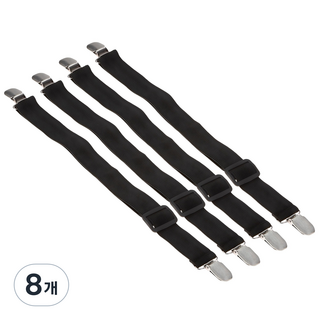 코멧 홈 침대시트 고정 집게, 블랙, 8개