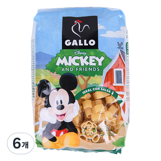 西班牙 GALLO 公雞牌 迪士尼米奇義大利麵, 6個, 300g
