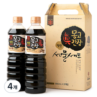 蒙古醬油高級禮品套裝 No.1, 900ml, 4個