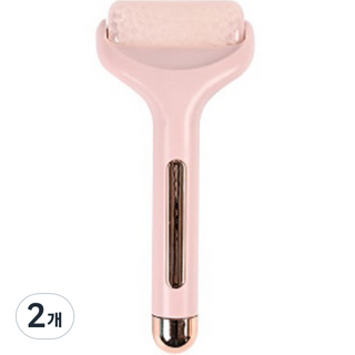 肌膚鎮靜按摩滾輪, 2個, 玫瑰金