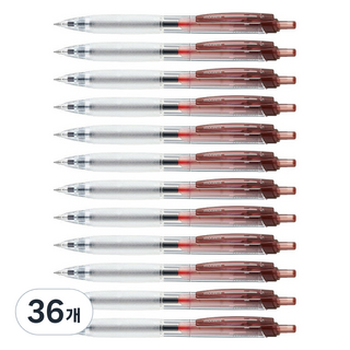 모나미 FX ZETA 볼펜 0.5mm, 초콜렛, 36개