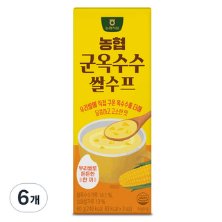 Nonghyupsikpum 烤玉米米糊 3入, 60g, 6個