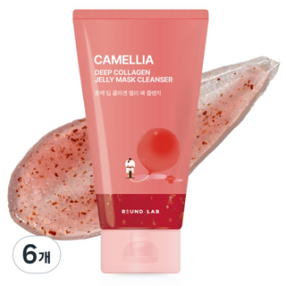 라운드랩 동백 딥 콜라겐 젤리 팩 클렌저, 150ml, 6개