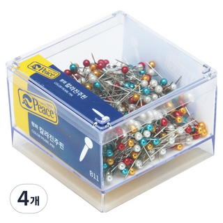 Peace Tools Peace Best彩色珍珠髮夾 B11, 516入, 4盒