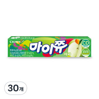 크라운 마이쮸 사과, 30개, 44g