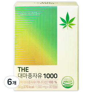 닥터루템 정품 THE 대마종자유 1000, 30정, 6개