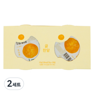 Ecomom Meal 幼兒山谷布丁 2入, 2套, 150g, 橘子