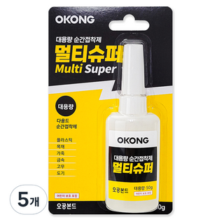 OKONG 萬用瞬間接著劑 50g, 5個