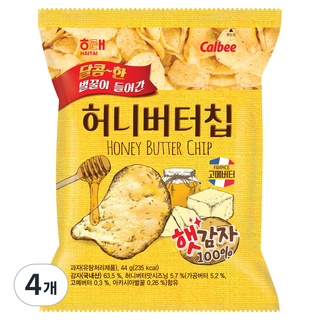 해태제과 허니버터칩, 44g, 4개