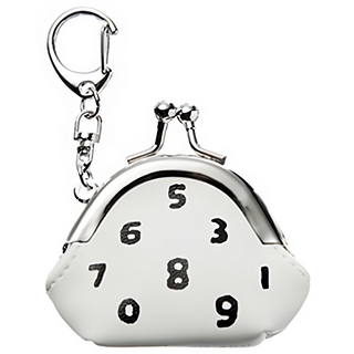 EASYCARD 悠遊卡 SOU.SOU 3D造型悠遊卡-SO-SU-U十數口金包, 1個, 白色