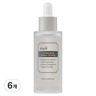 클레어스 펀더멘탈 워터리 오일 드롭 수분 앰플, 50ml, 6개