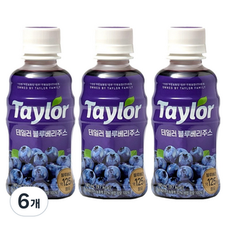 Taylor 藍莓汁, 6個, 180ml