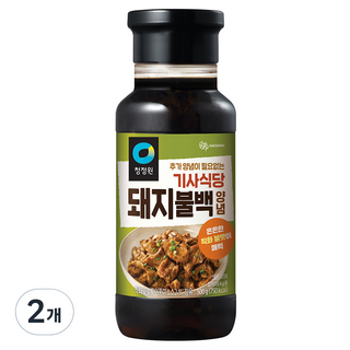 청정원 기사식당 돼지불백양념, 500g, 2개