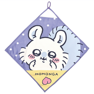 Chiikawa 吉伊卡哇 小桃鼠 擦手巾 大方巾 35 x35 cm, 1個, 紫色