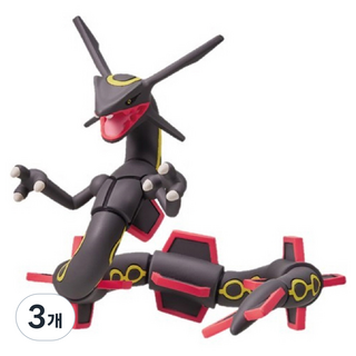 怪獸收藏 ML 黑色烈空坐 寶可夢 Moncolle 公仔 80mm S23062, 3個