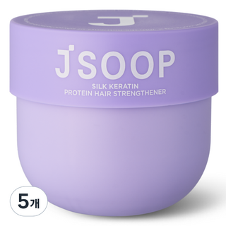 제이숲 실크 케라틴 단백질 모발 강화 헤어팩, 450ml, 5개