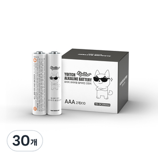 Yoitch 鹼性電池 AAA, 2入, 30個