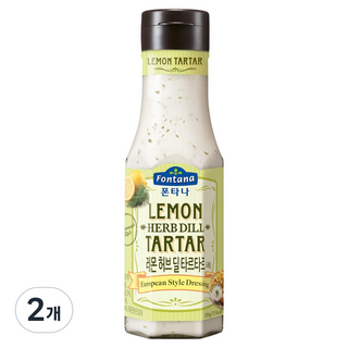 歐洲 Fontana 檸檬香草蒔蘿塔塔醬, 2個, 250g
