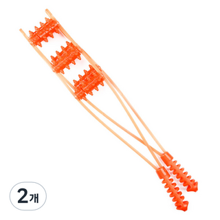 King's Road 滾珠滾輪肩部放鬆按摩器 24輪, 2個, 黃色