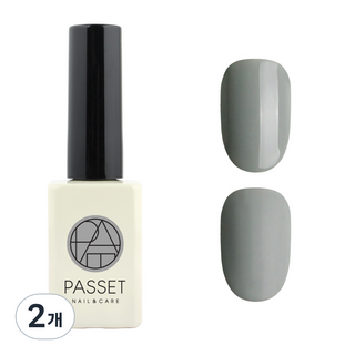 PASSET 彩色凝膠指甲油, 倫敦灰 1, 10ml, 2個