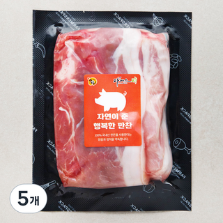 파머스팩 제주흑돼지 미박뒷다리 구이용 (냉장), 500g, 5개