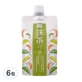 pdc 抹茶面膜 深層清潔淨化毛孔汙垢 日本原裝進口, 6包, 1入
