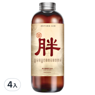 廣春堂高濃縮草本足浴液胖胖款-草本精華、舒緩疲勞、促進循環, 500ml, 1瓶, 4瓶