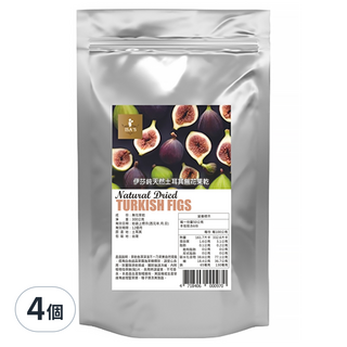 伊莎 純天然土耳其無花果乾, 4個, 300g