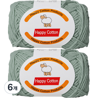 Yarna Happy Cotton 編織線 45g, 786, 6個