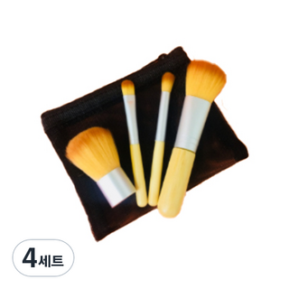 Super Shiny Petit Minions Brush 4 款 + 黑色網眼袋套裝, 混色, 4組