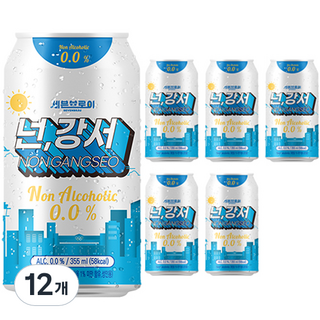 7 Broy You Gangseo 無酒精自製啤酒淡啤酒風味花香, 355ml, 12個