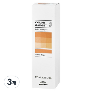 밀본 샴푸 카멜 베이지, 3개, 150ml