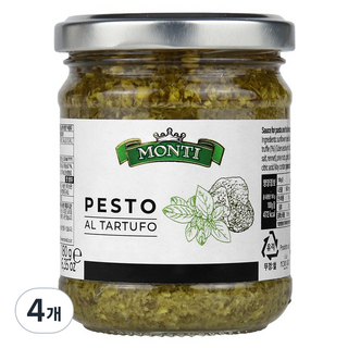 MONTI 松露羅勒青醬, 4個, 180g