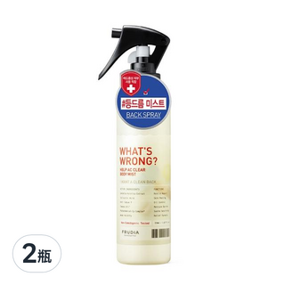 FRUDIA 有事嗎 保背秀秀舒緩控油噴霧, 150ml, 2瓶