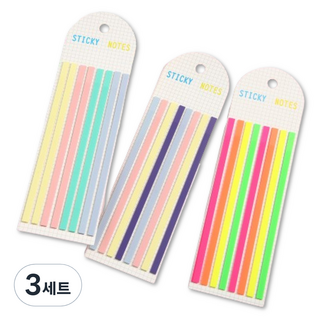 하비스페이스 롱 인덱스 얇은 스티커 플래그 3종 세트, 3세트
