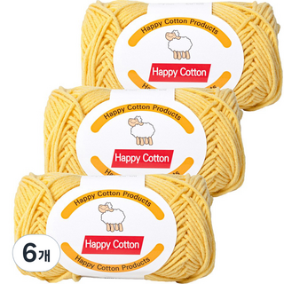 Yarna Happy Cotton 編織線 45g, 735, 6個