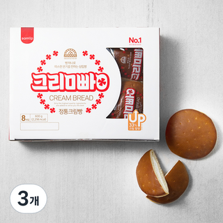 삼립 정통 크림빵 8개입, 75g, 3개