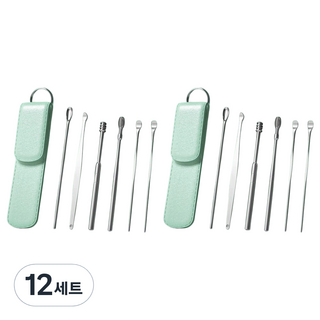Beaurique 便攜式多合一潔耳器6件組 薄荷綠, 12套