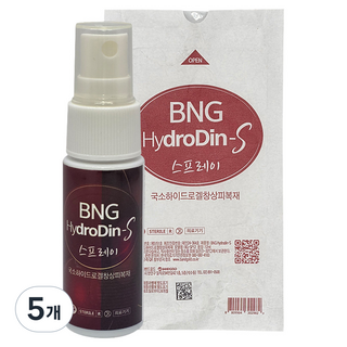 밴드골드 BNG하이드로딘에스 스프레이, 5개, 12ml