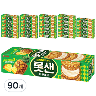 롯데웰푸드 롯데샌드 파인애플, 105g, 90개