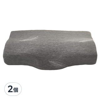 Ishur 伊舒爾 石墨烯釋壓記憶枕 肩頸釋壓型, 灰色, 2個