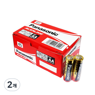 Panasonic 鹼性AA電池, 40入, 2個