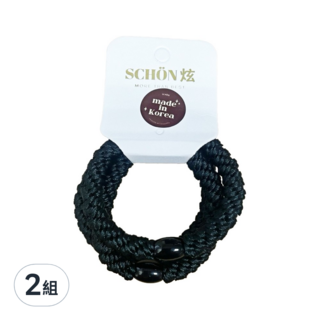 SCHÖN 超彈力皮筋 f1037 髮圈 髮飾 髮束, 2組