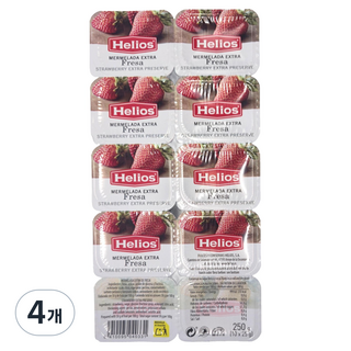 Helios 草莓醬 10入, 4個, 250g