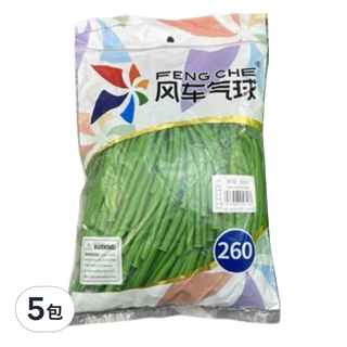風車氣球260長條造型氣球 派對裝飾 輕鬆打造歡樂氣氛, 萊姆綠, 5包