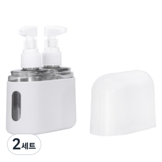리빙헤븐 여행용 화장품 올인원 공병 2종 세트, 2세트, 그레이